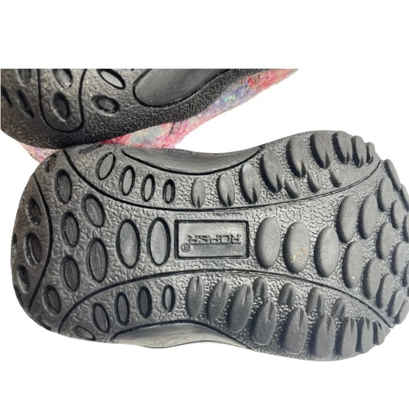 Roper infant Girls Claire Floral Toe cowboy Boots Mid Size 1 Pink - Picture 5 of 6